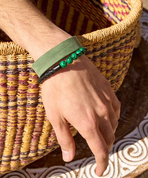 チャイハネ（チャイハネ）の「【チャイハネ】ストーンマグネットMEN'Sブレスレット（ブレスレット・メンズ・ホワイト/ブラウン/レッド/グリーン/レッド系その他/パープル/ダークブルー/スミクロ/ターコイズブルー/ブラック・FREE）」の12枚目の写真