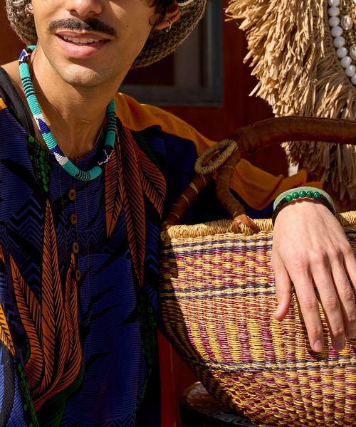 チャイハネ（チャイハネ）の「【チャイハネ】ストーンマグネットMEN'Sブレスレット（ブレスレット・メンズ・ホワイト/ブラウン/レッド/グリーン/レッド系その他/パープル/ダークブルー/スミクロ/ターコイズブルー/ブラック・FREE）」の11枚目の写真