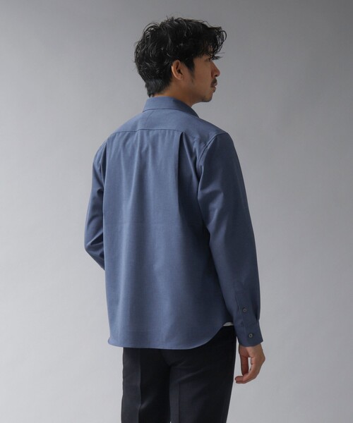 NOLLEY’S（ノーリーズ）の「【ACTIVE SECT】《限定展開 / 速乾 / 防シワ》”ALL TIME DRY” レギュラーシャツ（シャツ/ブラウス・メンズ・ベージュ/ダークネイビー/ブラック/サックスブルー・L/M/S）」の7枚目の写真