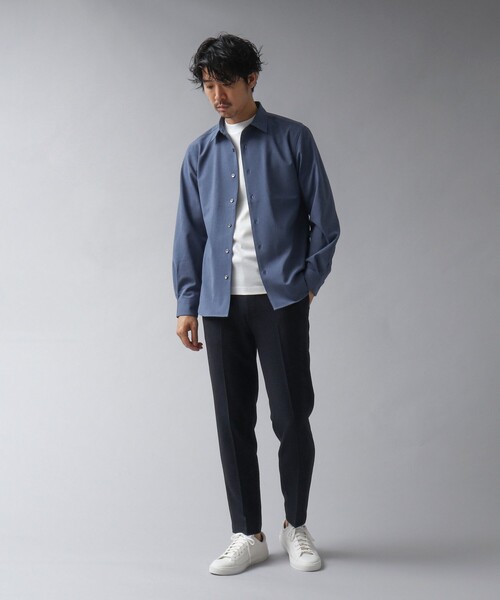 NOLLEY’S（ノーリーズ）の「【ACTIVE SECT】《限定展開 / 速乾 / 防シワ》”ALL TIME DRY” レギュラーシャツ（シャツ/ブラウス・メンズ・ベージュ/ダークネイビー/ブラック/サックスブルー・L/M/S）」の11枚目の写真