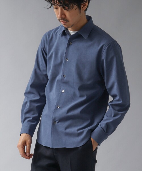 NOLLEY’S（ノーリーズ）の「【ACTIVE SECT】《限定展開 / 速乾 / 防シワ》”ALL TIME DRY” レギュラーシャツ（シャツ/ブラウス・メンズ・ベージュ/ダークネイビー/ブラック/サックスブルー・L/M/S）」の13枚目の写真