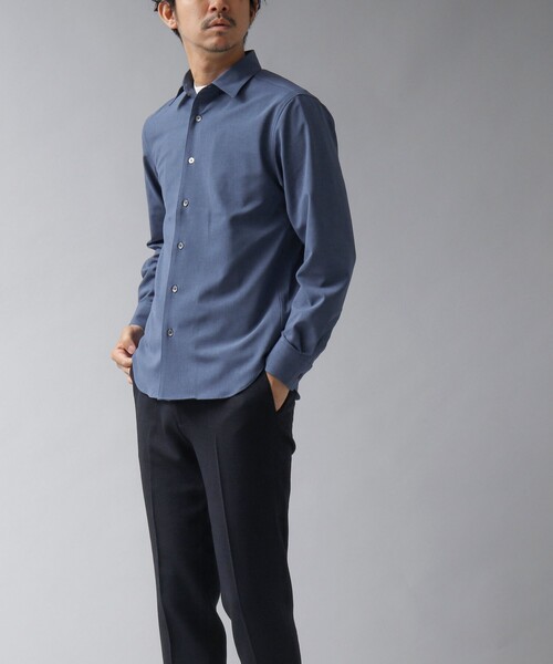 NOLLEY’S（ノーリーズ）の「【ACTIVE SECT】《限定展開 / 速乾 / 防シワ》”ALL TIME DRY” レギュラーシャツ（シャツ/ブラウス・メンズ・ベージュ/ダークネイビー/ブラック/サックスブルー・L/M/S）」の16枚目の写真