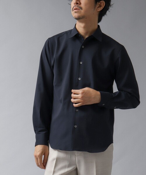 NOLLEY’S（ノーリーズ）の「【ACTIVE SECT】《限定展開 / 速乾 / 防シワ》”ALL TIME DRY” レギュラーシャツ（シャツ/ブラウス・メンズ・ベージュ/ダークネイビー/ブラック/サックスブルー・L/M/S）」の20枚目の写真