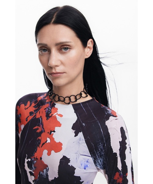 Desigual(デシグアル)の「【Desigual×Maitrepierre】COLLARMAITREPIERRE ネックレス(ネックレス・レディース・ブラック・FREE)」の4枚目の写真