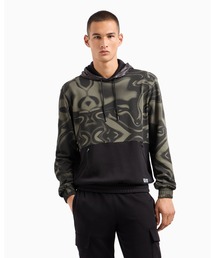 【エンポリオ アルマーニ EA7】Visibility フード付きスウェットシャツ コットン