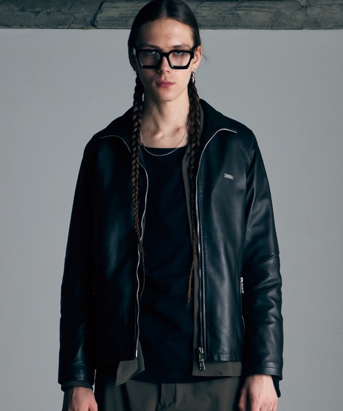 Premium virgers leather jacket（ライダースジャケット