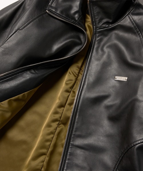 VIRGO ヴァルゴ デッキジャケット ライダースジャケット 黒色 Premium virgers leather jacket（ライダースジャケット