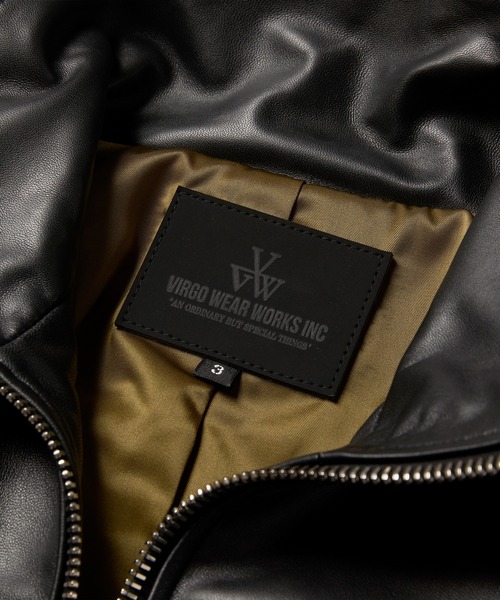 Premium virgers leather jacket（ライダースジャケット