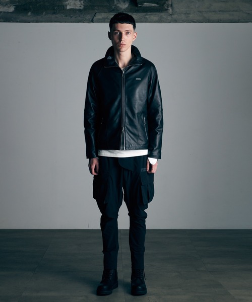 VIRGO ヴァルゴ デッキジャケット ライダースジャケット 黒色 Premium virgers leather jacket（ライダースジャケット