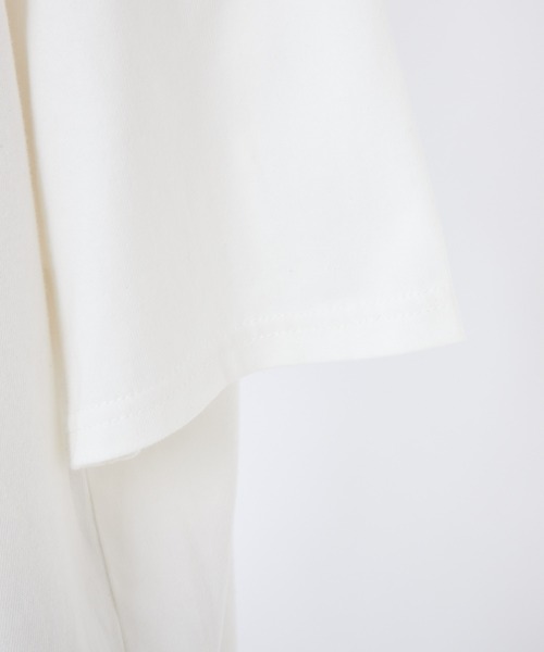one after another NICE CLAUP(ワンアフターアナザーナイスクラップ)の「オーバーサイズバンドT(Tシャツ/カットソー・レディース・サックスブルー/オフホワイト/チャコールグレー・FREE)」の20枚目の写真