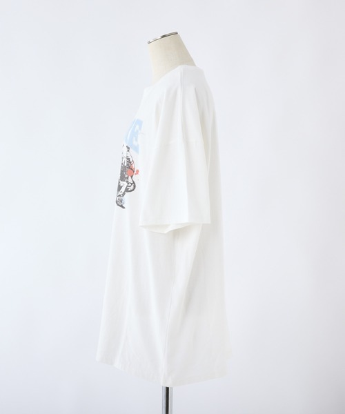 one after another NICE CLAUP(ワンアフターアナザーナイスクラップ)の「オーバーサイズバンドT(Tシャツ/カットソー・レディース・サックスブルー/オフホワイト/チャコールグレー・FREE)」の17枚目の写真