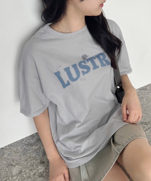 one after another NICE CLAUP(ワンアフターアナザーナイスクラップ)の「オーバーサイズバンドT(Tシャツ/カットソー・レディース・サックスブルー/オフホワイト/チャコールグレー・FREE)」の13枚目の写真