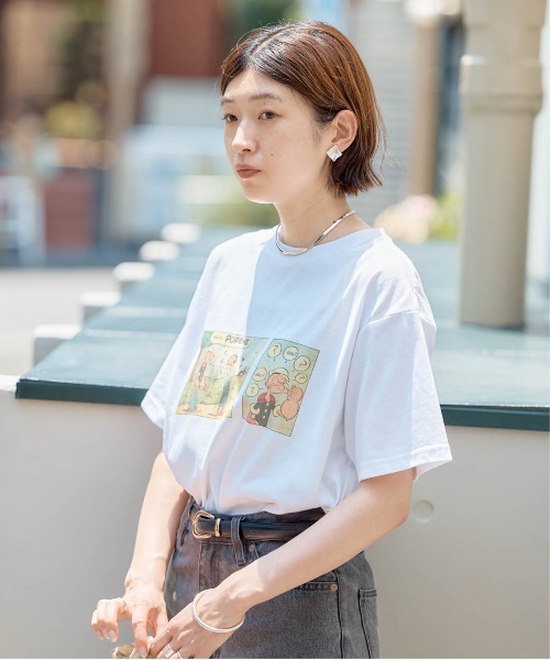 未使用タグ付き✨ミュベール ポパイ Tシャツ 半袖 ビックシルエット 胸ポケット 未使用タグ付き✨ミュベール ポパイ Tシャツ 半袖 ビック