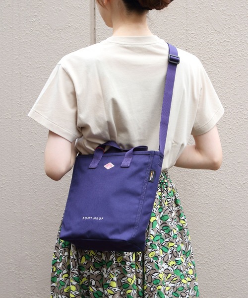 DANTON（ダントン）の「DANTON/ダントン　ポン ヌフ　PONT NEUF（ショルダーバッグ・レディース・グレイッシュベージュ/ブラック/ダークグレー/パープル・FREE）」の4枚目の写真