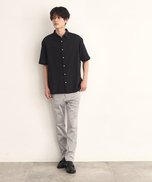 THE SHOP TK （ザ ショップ ティーケー ）の「◆コットンレース半袖シャツ（シャツ/ブラウス・メンズ・アイボリー/グレー/ブラック/オフホワイト/グリーン系・02/03/04）」の22枚目の写真