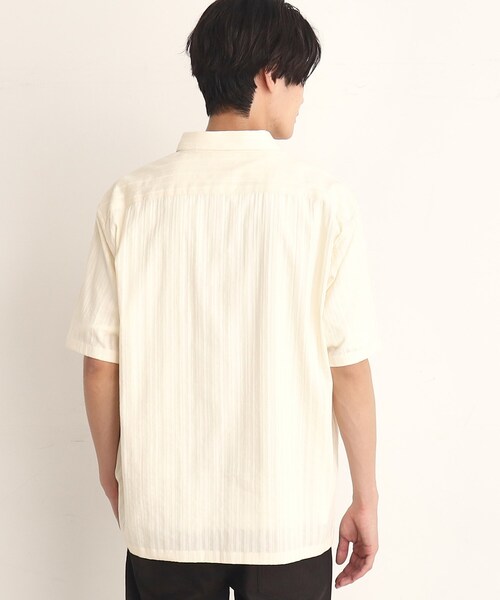 THE SHOP TK （ザ ショップ ティーケー ）の「◆コットンレース半袖シャツ（シャツ/ブラウス・メンズ・アイボリー/グレー/ブラック/オフホワイト/グリーン系・02/03/04）」の12枚目の写真