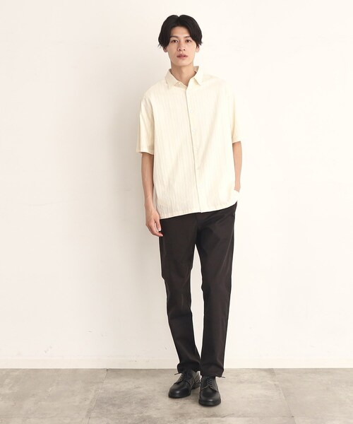 THE SHOP TK （ザ ショップ ティーケー ）の「◆コットンレース半袖シャツ（シャツ/ブラウス・メンズ・アイボリー/グレー/ブラック/オフホワイト/グリーン系・02/03/04）」の10枚目の写真