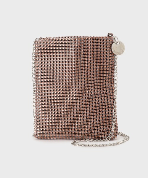 OPAQUE.CLIP（オペークドットクリップ）の「ラインストーン調シャイニーミニショルダーバッグ（ショルダーバッグ・レディース・チャコールグレー/シルバー/ブロンズ/ブラック・00）」の4枚目の写真