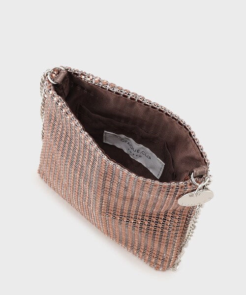 OPAQUE.CLIP（オペークドットクリップ）の「ラインストーン調シャイニーミニショルダーバッグ（ショルダーバッグ・レディース・チャコールグレー/シルバー/ブロンズ/ブラック・00）」の13枚目の写真