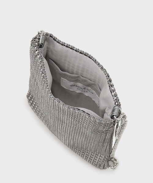OPAQUE.CLIP（オペークドットクリップ）の「ラインストーン調シャイニーミニショルダーバッグ（ショルダーバッグ・レディース・チャコールグレー/シルバー/ブロンズ/ブラック・00）」の11枚目の写真