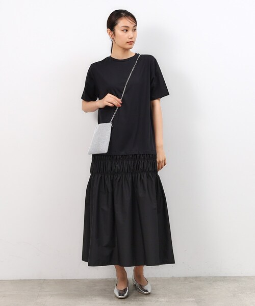 OPAQUE.CLIP（オペークドットクリップ）の「ラインストーン調シャイニーミニショルダーバッグ（ショルダーバッグ・レディース・チャコールグレー/シルバー/ブロンズ/ブラック・00）」の8枚目の写真