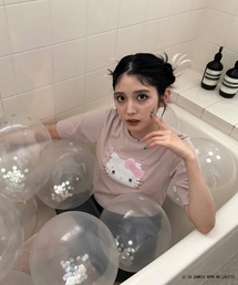 AS KNOW AS plus（アズノゥアズプラス）の「◎50th ハローキティ コラボレーションＴシャツ（Tシャツ/カットソー）」
