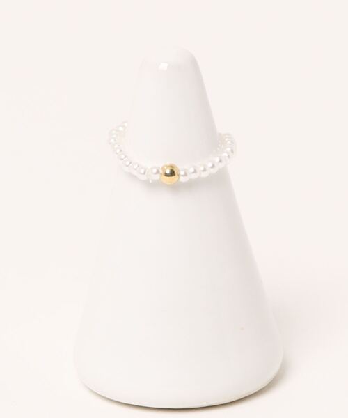 Coo+i（クーイ）の「パールビーズリング 1mm 2mm 3mm（リング・レディース・ホワイト系1/ホワイト系2/ホワイト系3・FREE）」の6枚目の写真