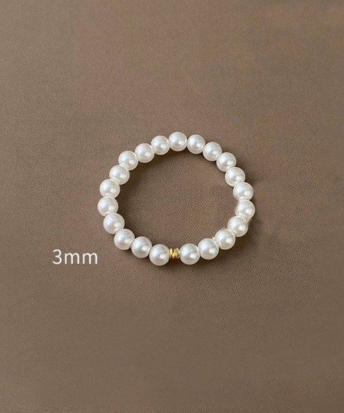 Coo+i（クーイ）の「パールビーズリング 1mm 2mm 3mm（リング・レディース・ホワイト系1/ホワイト系2/ホワイト系3・FREE）」の10枚目の写真