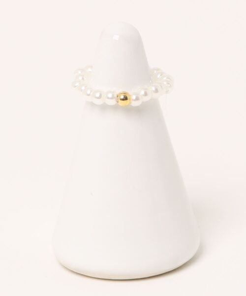 Coo+i（クーイ）の「パールビーズリング 1mm 2mm 3mm（リング・レディース・ホワイト系1/ホワイト系2/ホワイト系3・FREE）」の5枚目の写真