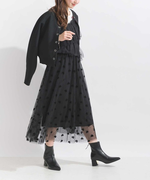 Lo-Fi（ローファイ）の「ハートフロッキーチュールスカート（スカート・レディース・ブラック/ベージュ・M）」の15枚目の写真