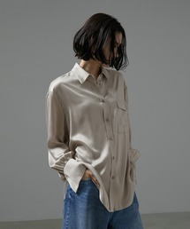 SALON adam et rope' | [24AW]GENTLE SILK ブラウス【セットアップ対応】(シャツ/ブラウス)