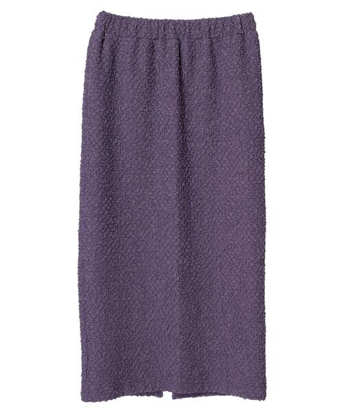 Green　Parks（グリーンパークス）の「BEST PRICE フクレジャガードIラインスカート（スカート・レディース・ブラック/アイボリー/グリーン/ベージュ/パープル・FREE）」の6枚目の写真