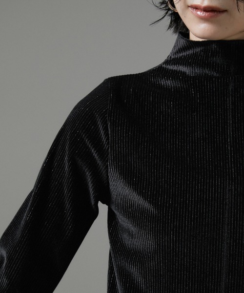 SALON adam et rope' 「WEB限定」前後2WAYシアーラメベロア