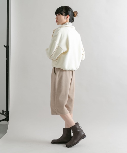 KBF（ケイビーエフ）の「スクエアトゥフラットブーツ（ブーツ・レディース・ダークブラウン/ブラック・38/36/37）」の18枚目の写真