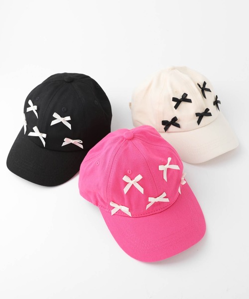 URBAN CHERRY(アーバンチェリー)の「ミニリボンキャップ(キャップ・キッズ・ピンク/ホワイト/ブラック・FREE)」の13枚目の写真