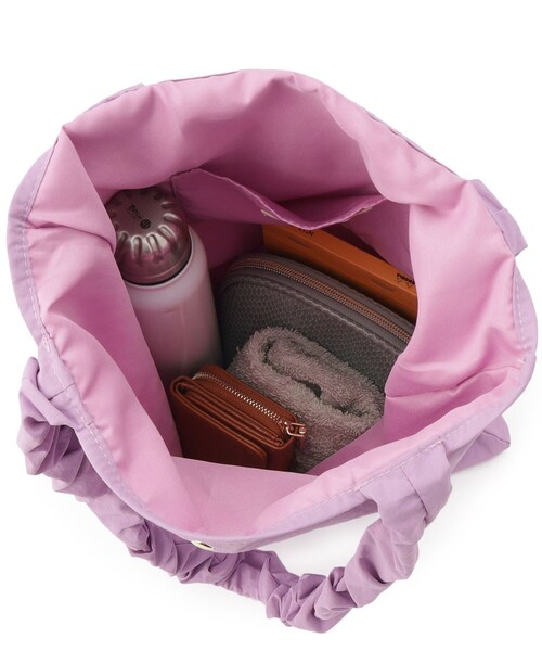 SHOO・LA・RUE（シューラルー）の「◆【A4】シャーリングハンドルサブバッグ（トートバッグ・レディース・ブラック/グレー/イエロー/ライトパープル/ブルー/レッド系1・00）」の18枚目の写真