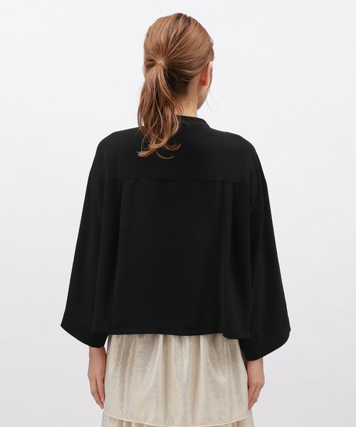 LAKOLE(ラコレ)の「チュールドッキングシャツ6分袖 / 140464(シャツ/ブラウス・レディース・ブラック/グレー/ホワイト・SMALL/MEDIUM)」の18枚目の写真