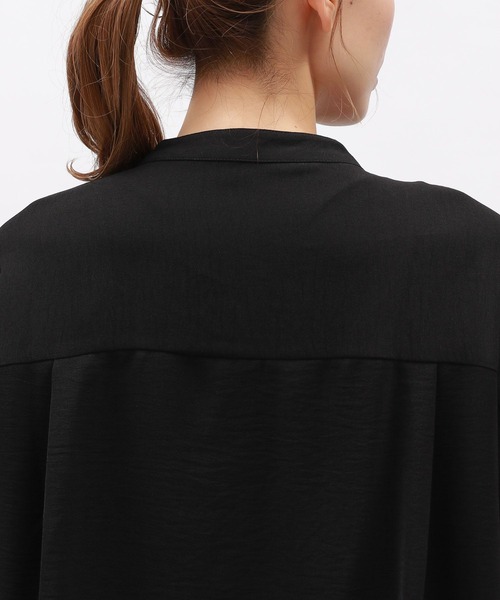 LAKOLE(ラコレ)の「チュールドッキングシャツ6分袖 / 140464(シャツ/ブラウス・レディース・ブラック/グレー/ホワイト・SMALL/MEDIUM)」の17枚目の写真