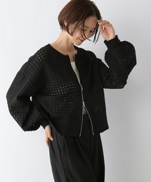 LEPSIM | 7ゲージメッシュZIPカーディガン 137659(カーディガン/ボレロ)