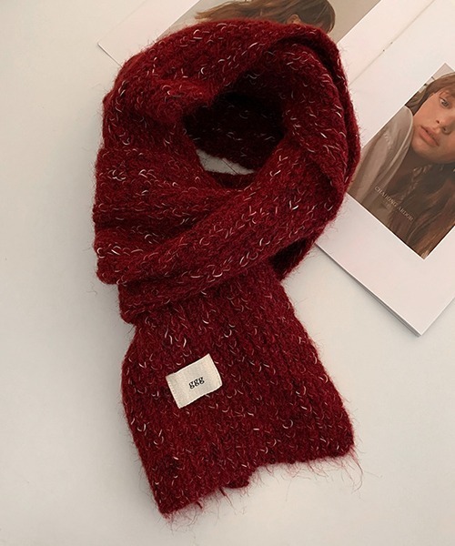 c.u.l（シーユーエル）の「ふわふわ マルチカラー ニットマフラー