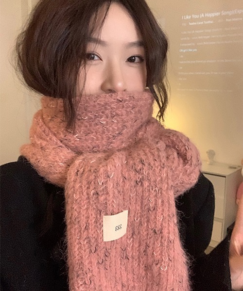 c.u.l（シーユーエル）の「ふわふわ マルチカラー ニットマフラー