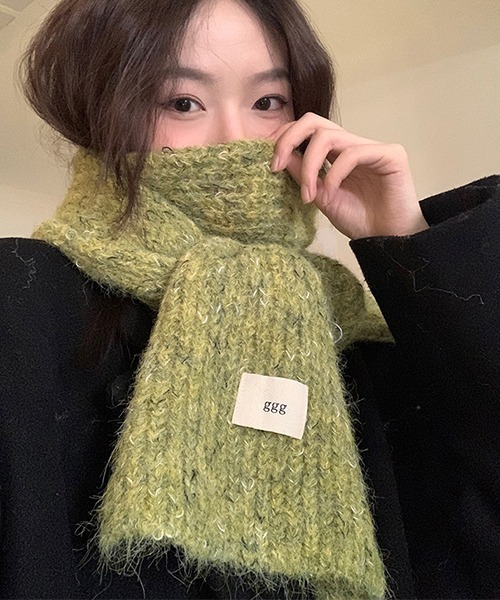 c.u.l（シーユーエル）の「ふわふわ マルチカラー ニットマフラー