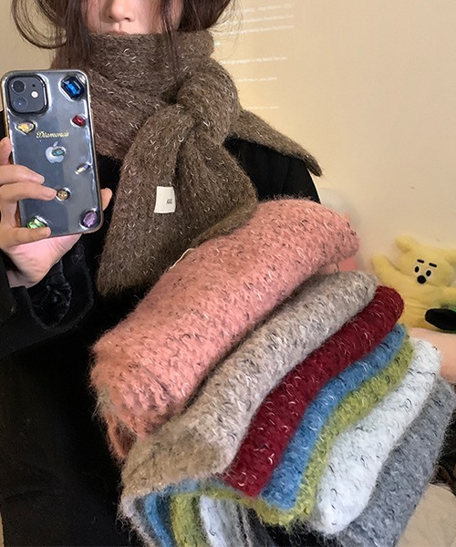 c.u.l（シーユーエル）の「ふわふわ マルチカラー ニットマフラー