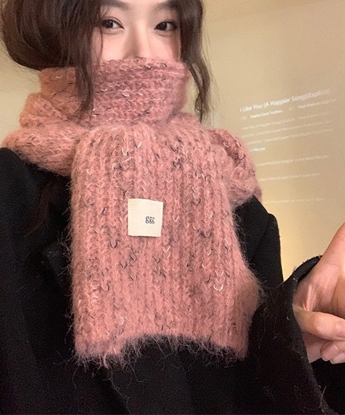 c.u.l（シーユーエル）の「ふわふわ マルチカラー ニットマフラー