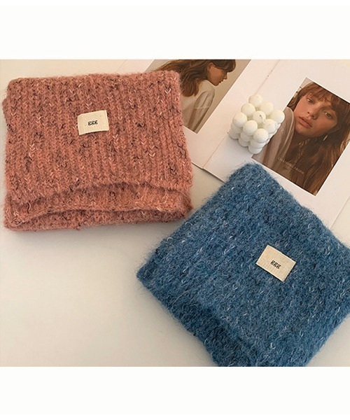 c.u.l（シーユーエル）の「ふわふわ マルチカラー ニットマフラー