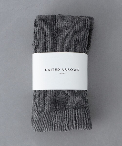 UNITED ARROWS（ユナイテッドアローズ）の「リブ タイツ（タイツ/ストッキング・レディース・ダークグレー/ブラック・FREE）」の2枚目の写真