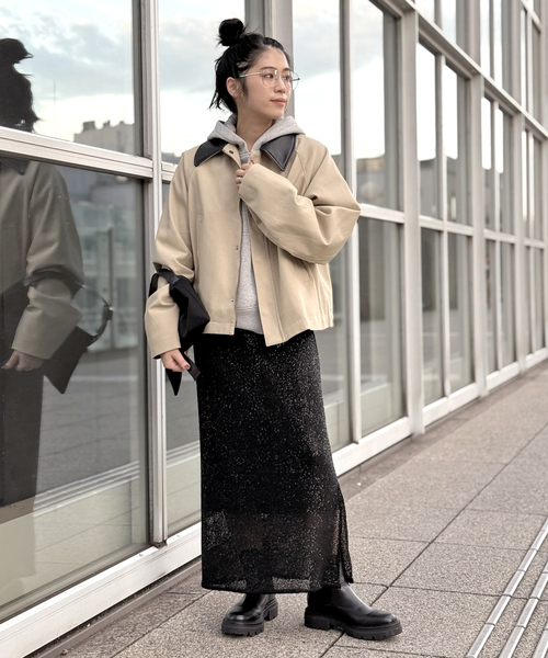 AP STUDIO（エーピーストゥディオ）の「【JUHA/ユハ】  別注コットンショートジャケット（その他アウター・レディース・ベージュ・FREE）」の4枚目の写真