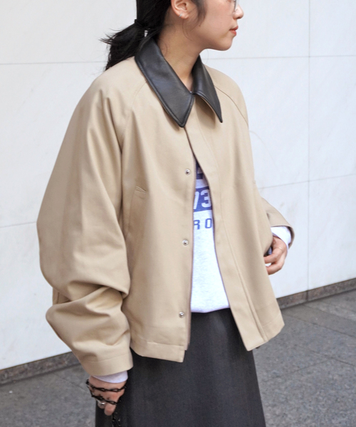 AP STUDIO（エーピーストゥディオ）の「【JUHA/ユハ】  別注コットンショートジャケット（その他アウター・レディース・ベージュ・FREE）」の7枚目の写真