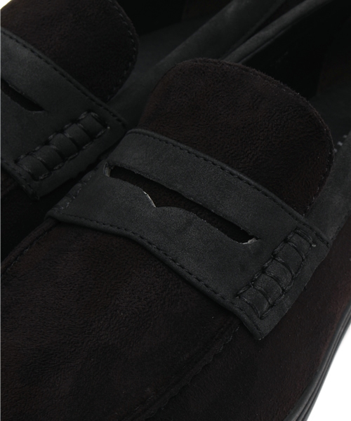 VENCEEXCHANGE(ヴァンスエクスチェンジ)の「総柄ローファースニーカー(ローファー・メンズ・ブラック/ブルー・MEDIUM/LARGE)」の7枚目の写真