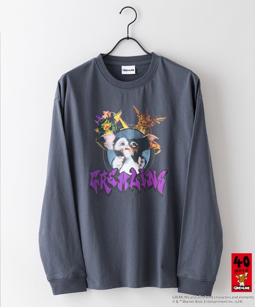 LB/S （エルビーエス）の「【GREMLINS/グレムリン】オリジナルデザインロンT ギズモ　ドロップショルダー ビッグシルエット　ユニセックス（Tシャツ/カットソー・メンズ・ブルー系その他/グレー系その他2/ホワイト系その他/ベージュ系その他2/グレー系その他・SMALL/MEDIUM/LARGE/X-LARGE）」の8枚目の写真